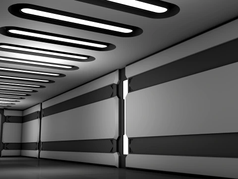 Sci Fi Corridor 3D Model