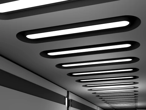 Sci Fi Corridor 3D Model
