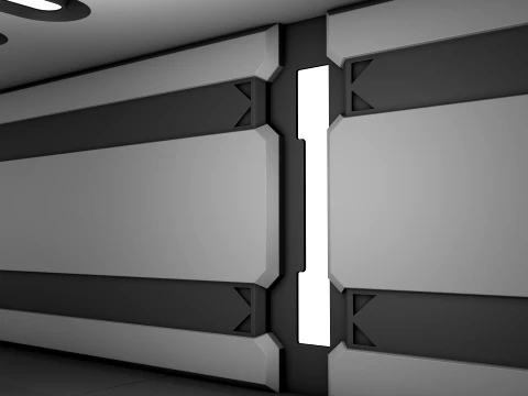 Sci Fi Corridor 3D Model