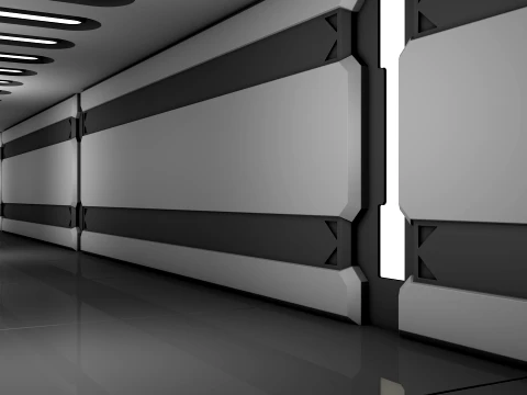 Sci Fi Corridor 3D Model
