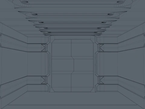 Sci Fi Corridor 3D Model