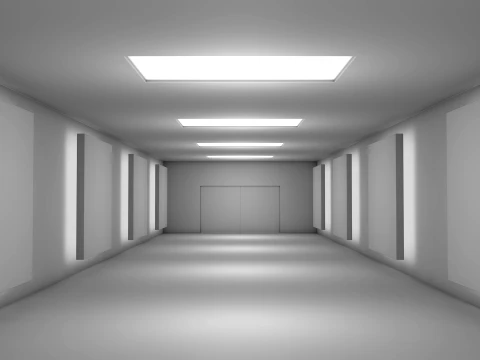 Sci Fi Corridor 3D Model