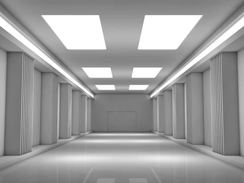 Sci Fi Corridor 3D Model
