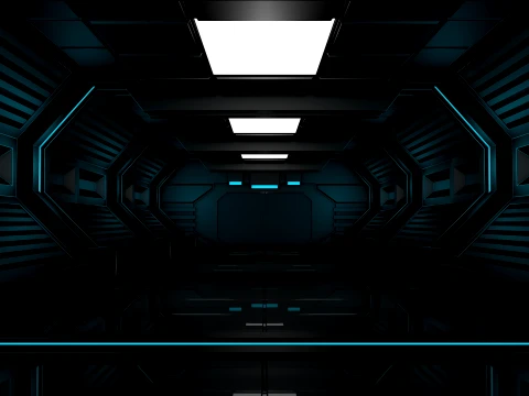 Sci Fi Corridor 3D Model