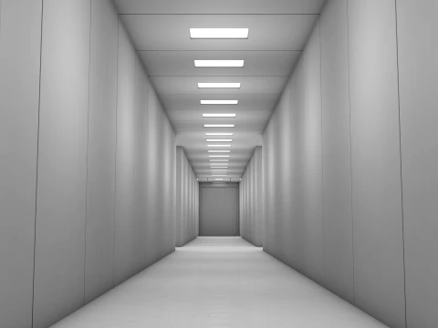 Sci Fi Corridor 3D Model