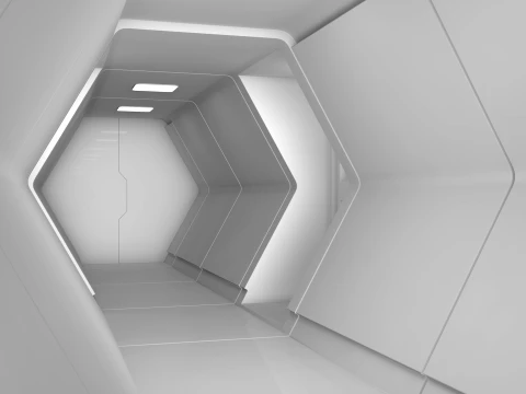 Sci Fi Corridor 3D Model