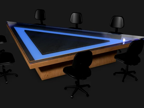 会議室の家具 3Dモデル