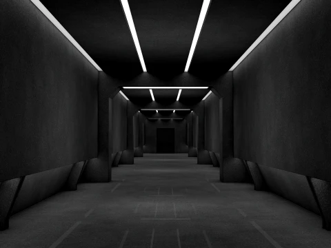 Modern Corridor 3D Model