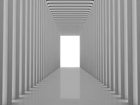 Pusty tunel Model 3D