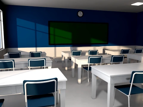 Class Room 3D Model