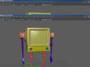 テレビロボット 3Dモデル