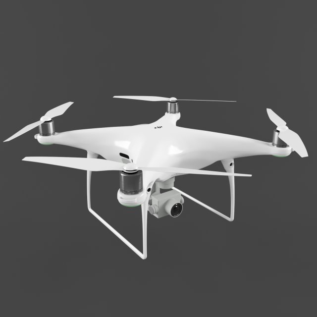 dji phantom 4 pro 3D Model .c4d .max .obj .3ds .fbx .stl .blend 