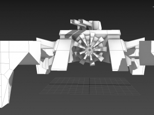 four legs 0-0-0-1v Model 3D