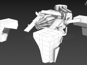 four legs 0-0-0-1v Model 3D