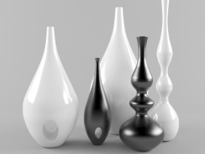 decorative pots 3D Model