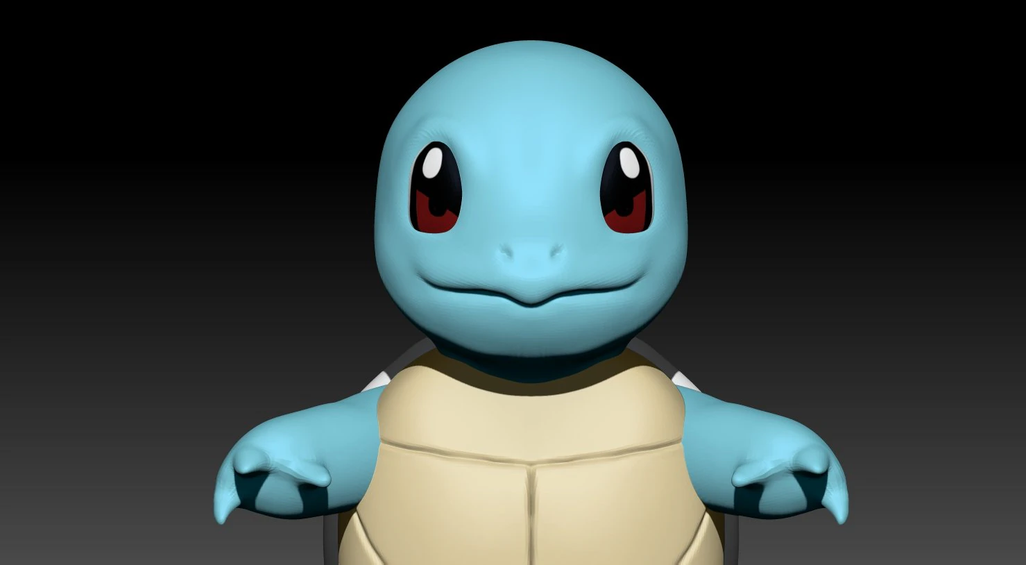 squirtle 3D Model .c4d .max .obj .3ds .fbx .stl .blend 