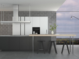 poliform varenna artex kitchen Model 3D