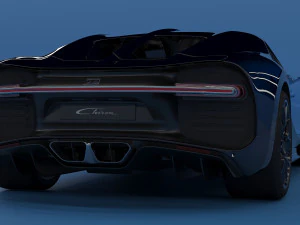 2018 bugatti chiron - simple interior 3D Model