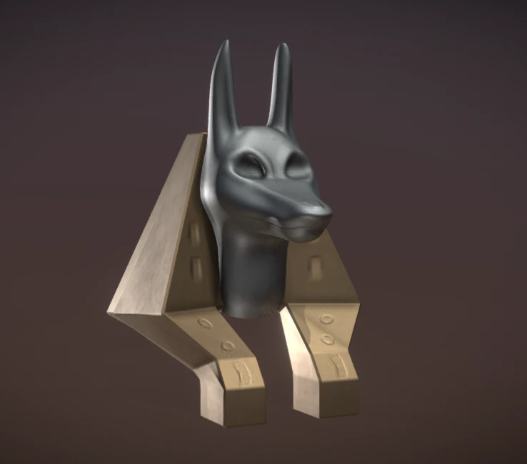 anubis 3D Model .c4d .max .obj .3ds .fbx .stl .blend 