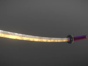 katana baja Modelo 3D