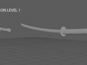 katana low 3D मॉडल