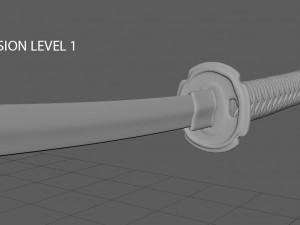 katana low 3D मॉडल
