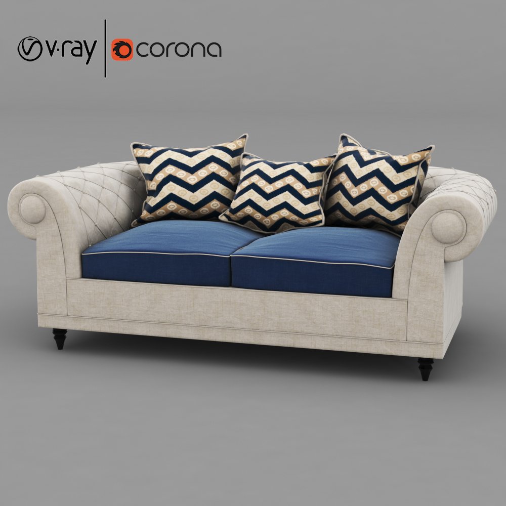 Classic Sofa 3d Model In Bedroom 3dexport