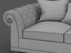 classic sofa 3D Model