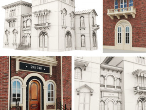 exterior house 3D 模型