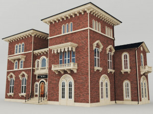 exterior house 3D 模型