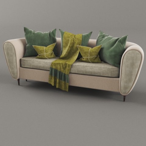 sofa Modèle 3D .c4d .max .obj .3ds .fbx .stl .blend