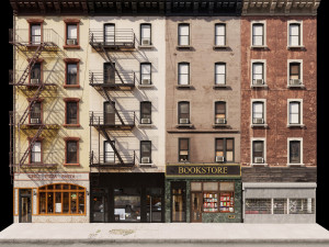 new york facade 3D 模型