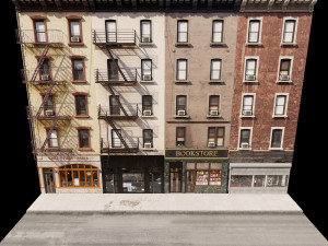 new york facade 3D मॉडल