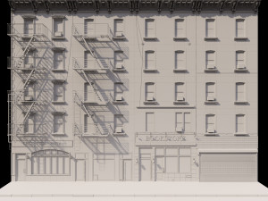 new york facade 3D मॉडल