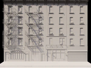 facciata di New York Modello 3D