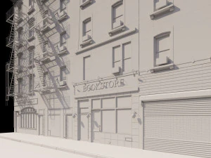 facciata di New York Modello 3D