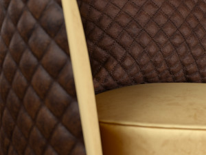 leather armchair audrey italy Modèle 3D