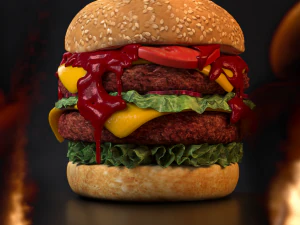 burger 3D Model
