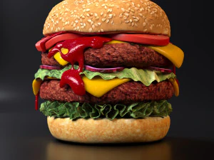 burger 3D Model