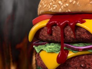 burger Modelo 3D