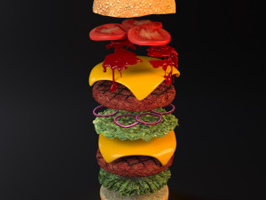burger Modelo 3D