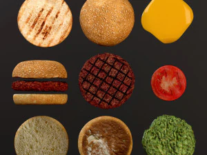 burger 3D Model
