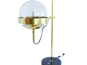 gold modern table lamp 3D Model