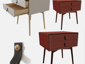 mid-century modern sideboard Modelo 3D