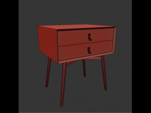 mid-century modern sideboard Modelo 3D