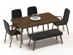 minimalist dining 3D Model