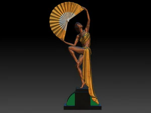art deco sculpture1 3d printable model 3D Print Model