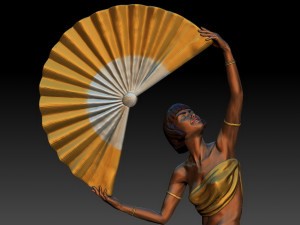 art deco sculpture1 3d printable model 3D Принт Модель