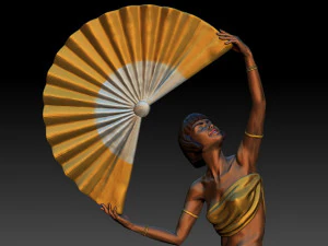 art deco sculpture1 3d printable model 3D Print Model