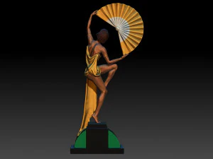 art deco sculpture1 3d printable model 3D Print Model